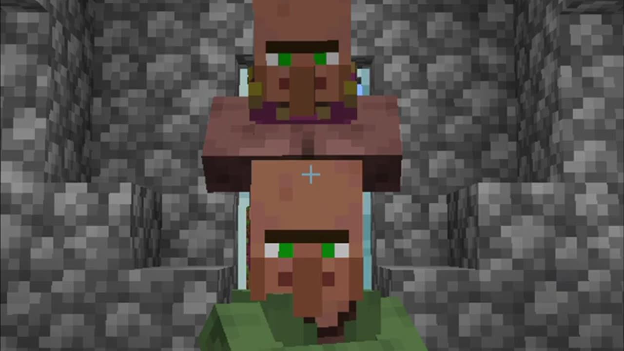 goofy sus villagers in minecraft 😳🥵💀