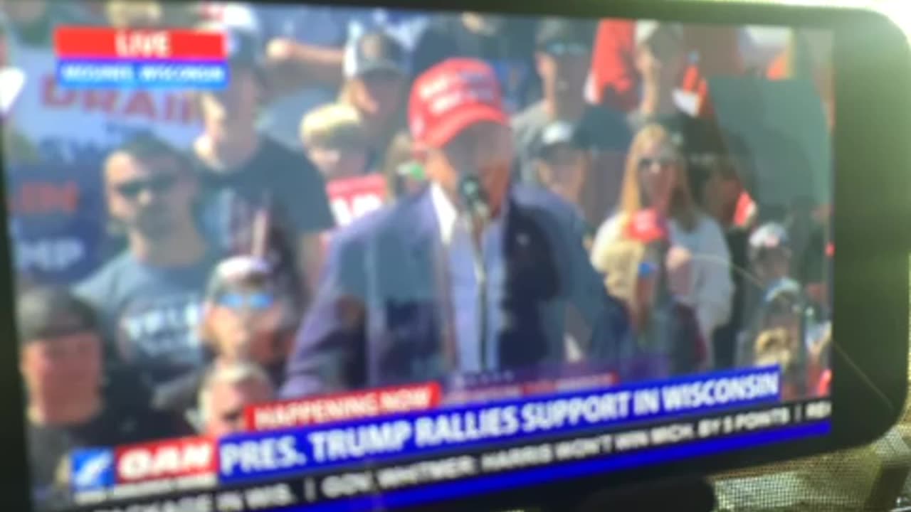 OAN president Trump rallies support in Wisconsin 2:34 pm Saturday