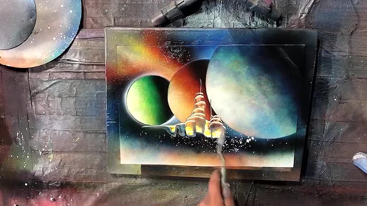 Art - Fantasy planets painting