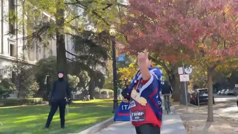 Sacramento baby antifa arrested for hitting someone with a chain.