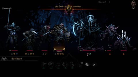 Darkest Dungeon 2, Act 5, my first victory against Cowardice