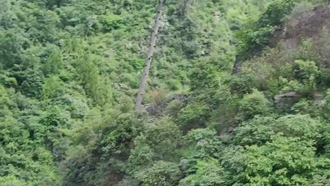 Beauty of Pakistan. Umbrella waterfall