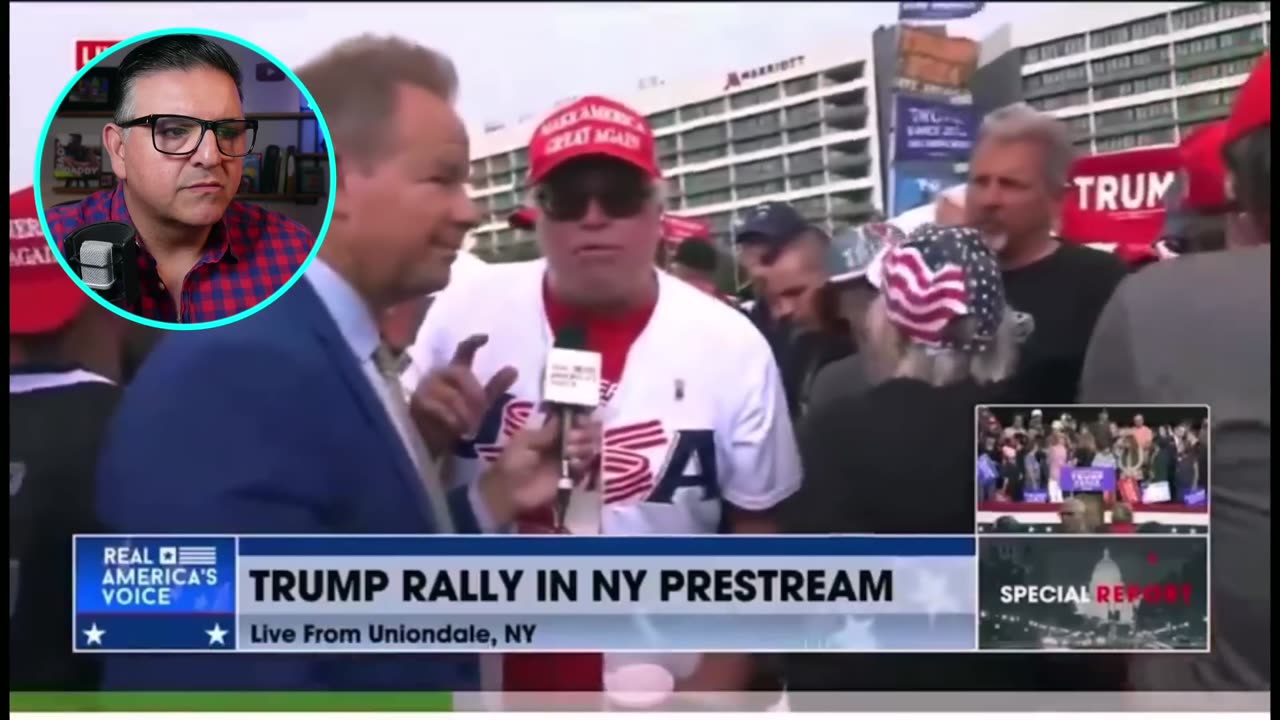 MUST SEE Man in Crowd YELLS at Trump and his Response