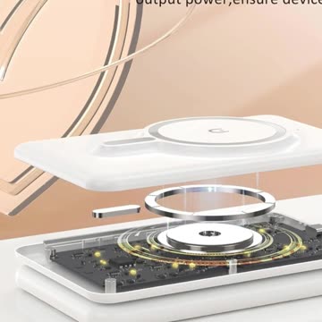 Magnetic Wireless Charger for iPhone: 3 in 1 Travel Charging Station