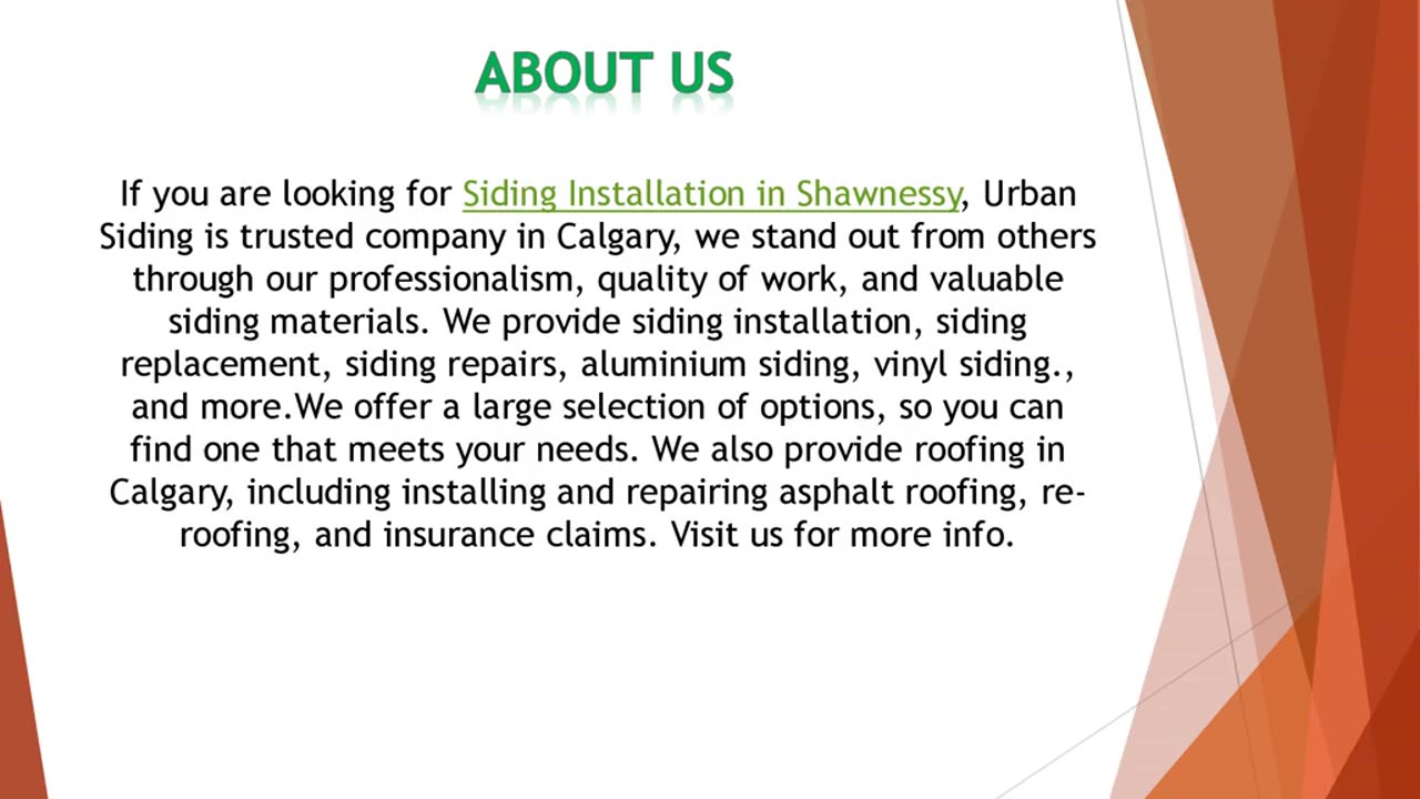 If you are looking for Siding Installation in Shawnessy