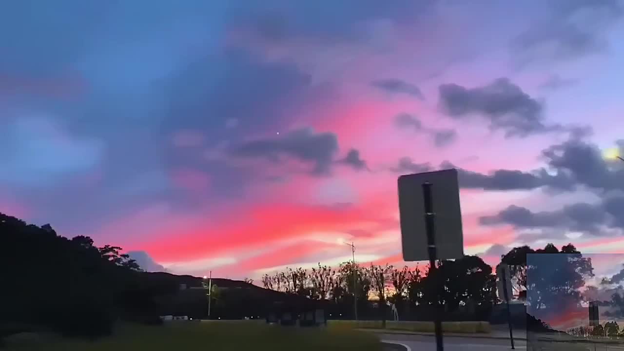 The scenery is good