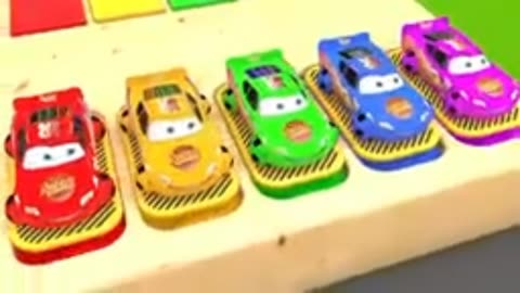 Cars bus rod racing toys carton for kids