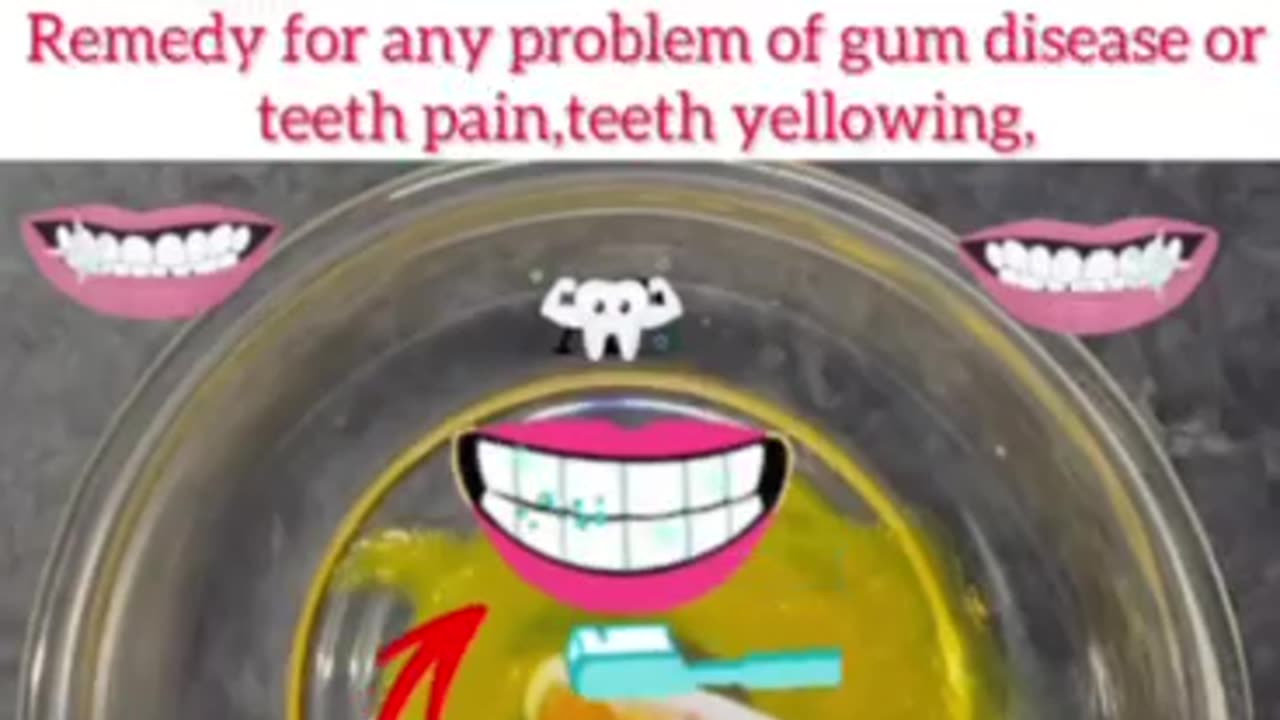 Remedy for any problem of gum disease or teeth pain,teeth yellowing