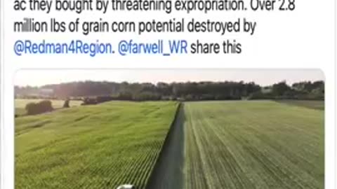 Canadian government destroying farmers crops and seizing land