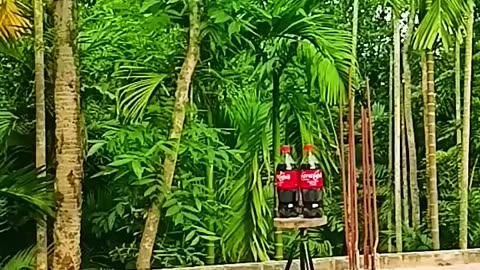 Bamboo creations with bow and arrow