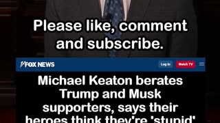 Michael Keaton Berates Trump and Musk Supporters