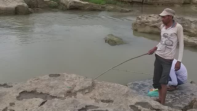 River fishing village boy : Amazing video