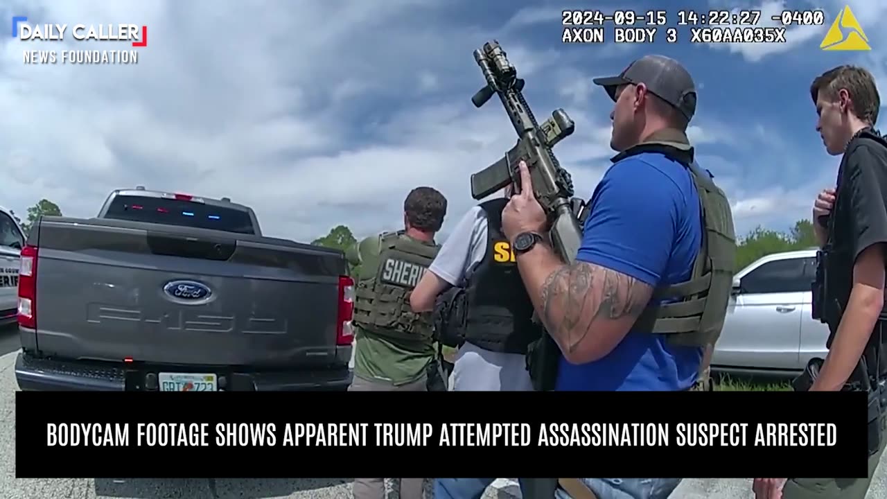 BREAKING: Bodycam Footage Shows Apparent Trump Attempted Assassination Suspect Arrested