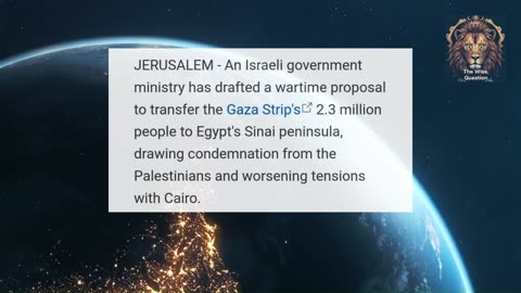 Israel's Plans