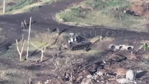 Russian Assault Group Gets Stuck in a Ditch