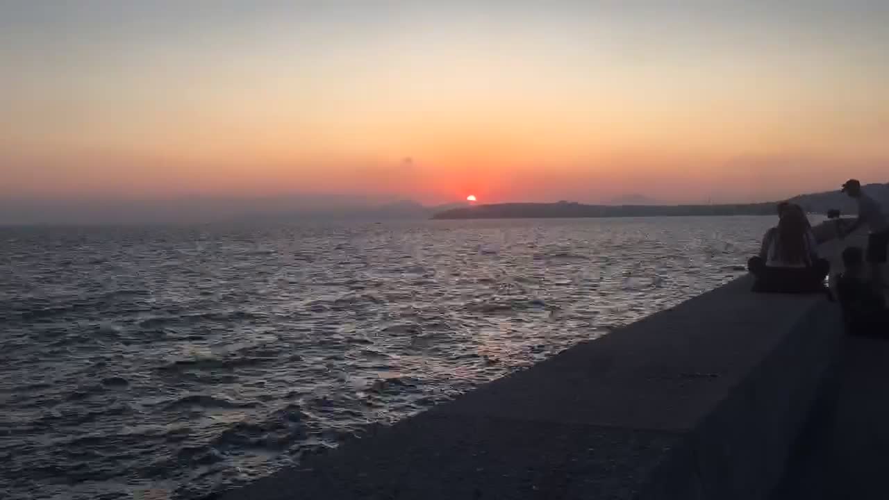 How the sun goes down in Greece