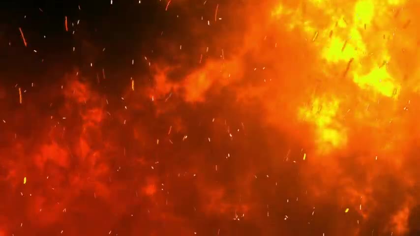 Burning Sparkling Fire Background Animation Video Free Effects