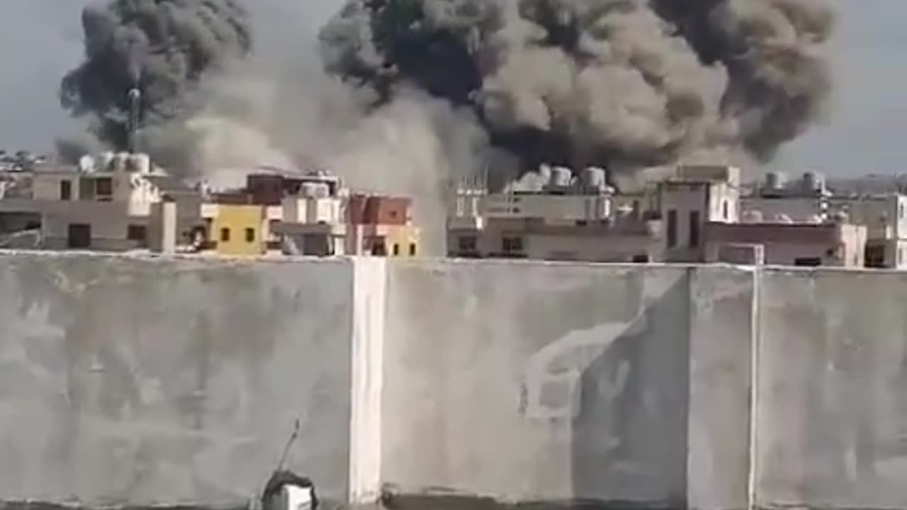 Israel carpet bombing on Bourj Al Shamali in Tyre district