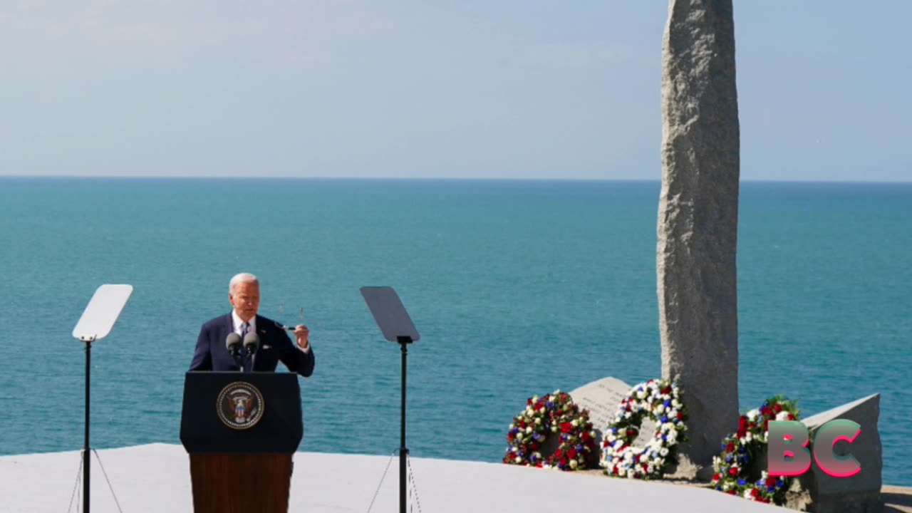 Biden asks Americans to recommit to democracy in speech in Normandy