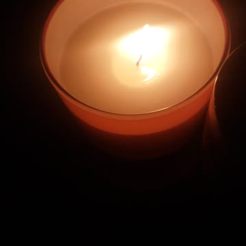 Pretty candles in the night