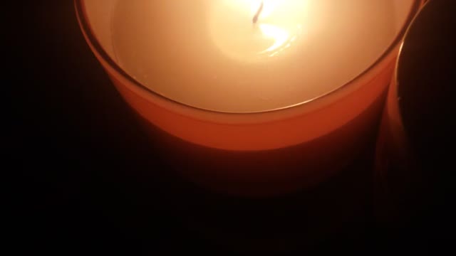 Pretty candles in the night