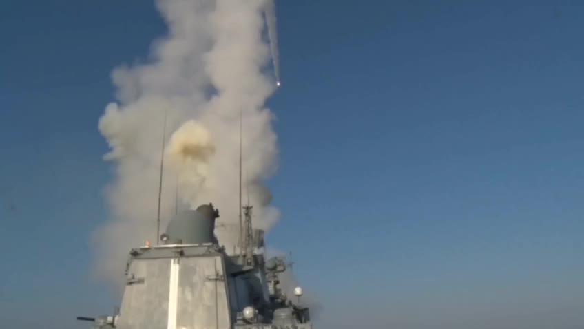 Ukraine War - Another video of the launch of Caliber from the Ministry of Defense