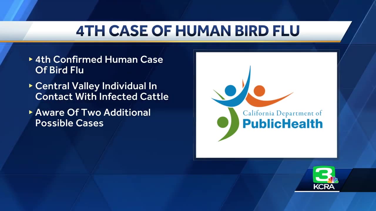 Fourth person infected in California as bird flu outbreak spreads