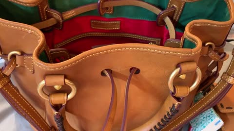 What's in my Dooney & Bourke Buckley Florentine Drawstring Bag