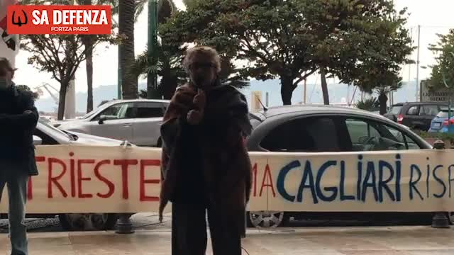 Cagliari Sit-in solidarietà con Trieste