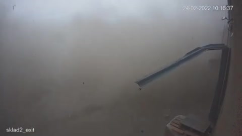 ⚡️ One of the Russian missiles hit the warehouse building in Odessa