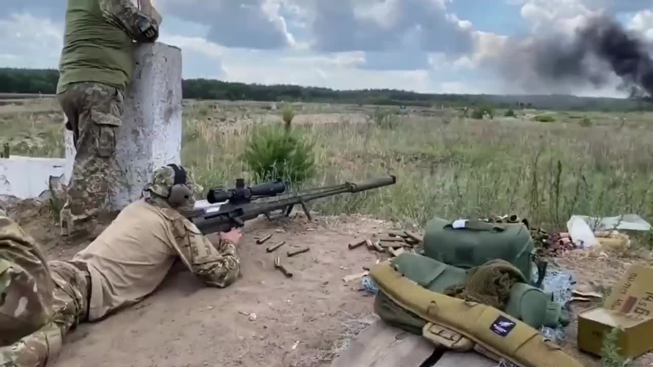 SSO sniper practicing shooting with Snipex T-Rex “Made in Ukraine” ☠️