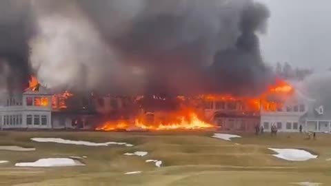 A massive fire broke out at the Oakland Hills Country Club in Bloomfield