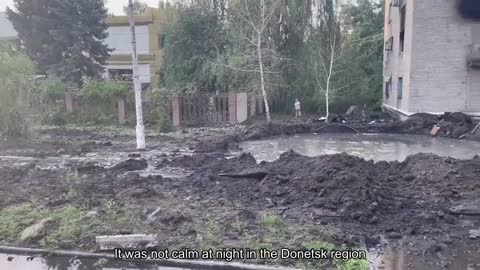 It was not calm at night in the Donetsk region