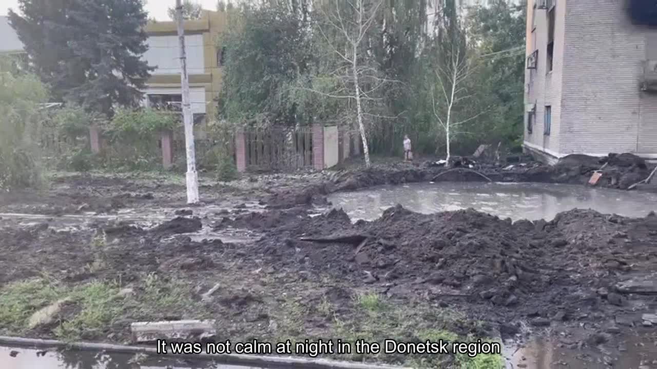 It was not calm at night in the Donetsk region