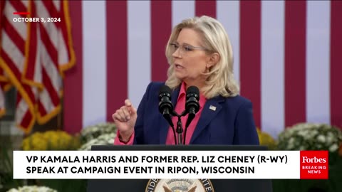 Liz Cheney Asks Voters To Reject The Depraved Cruelty Of Donald Trump During Kamala Harris's Rally