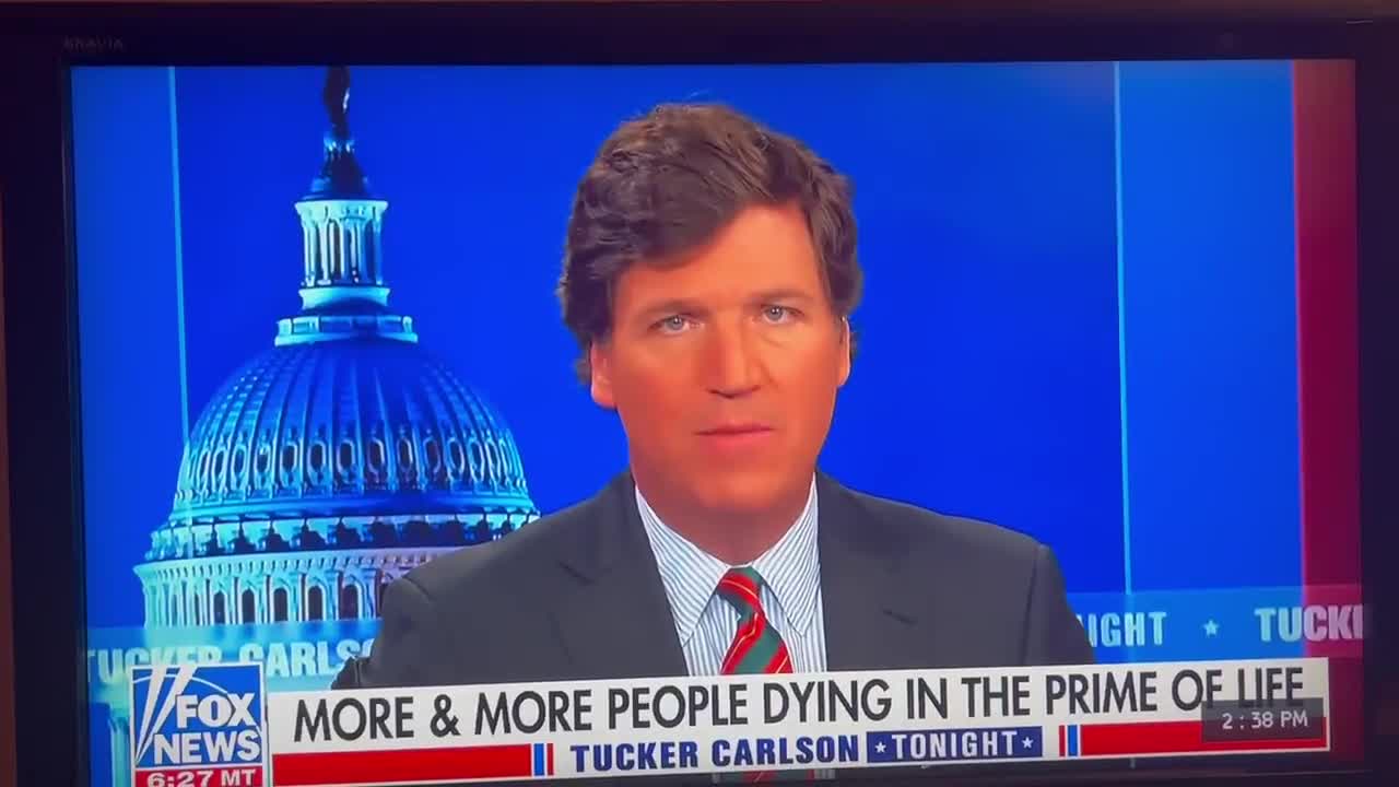 Tucker Carlson reporting on excess death rates (Life Insurance reporting)