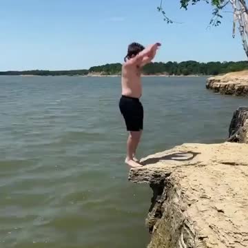 With the jump the floor broke