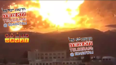 Explosion of a missile depot of the Houthis in Yemen