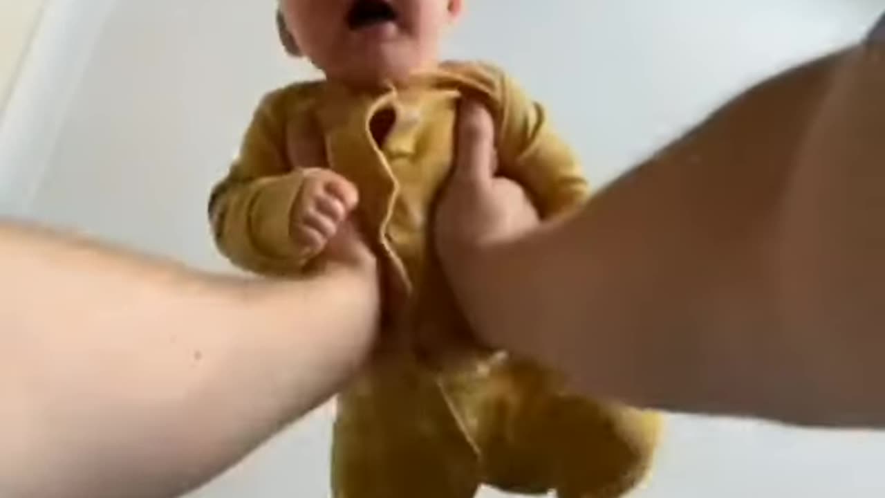 Cutie cutie baby funny action