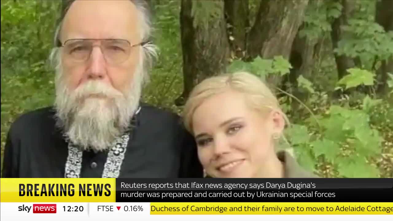 Putins 'Brain' Alexander Dugin's daughter Darya Dugina's murder has Ukrainian involvement.