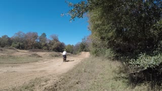 Pit bike on the track