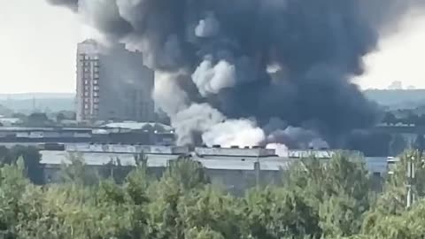 🔥 Plant is on fire in Lyubertsy near Moscow. The production premises of the 2