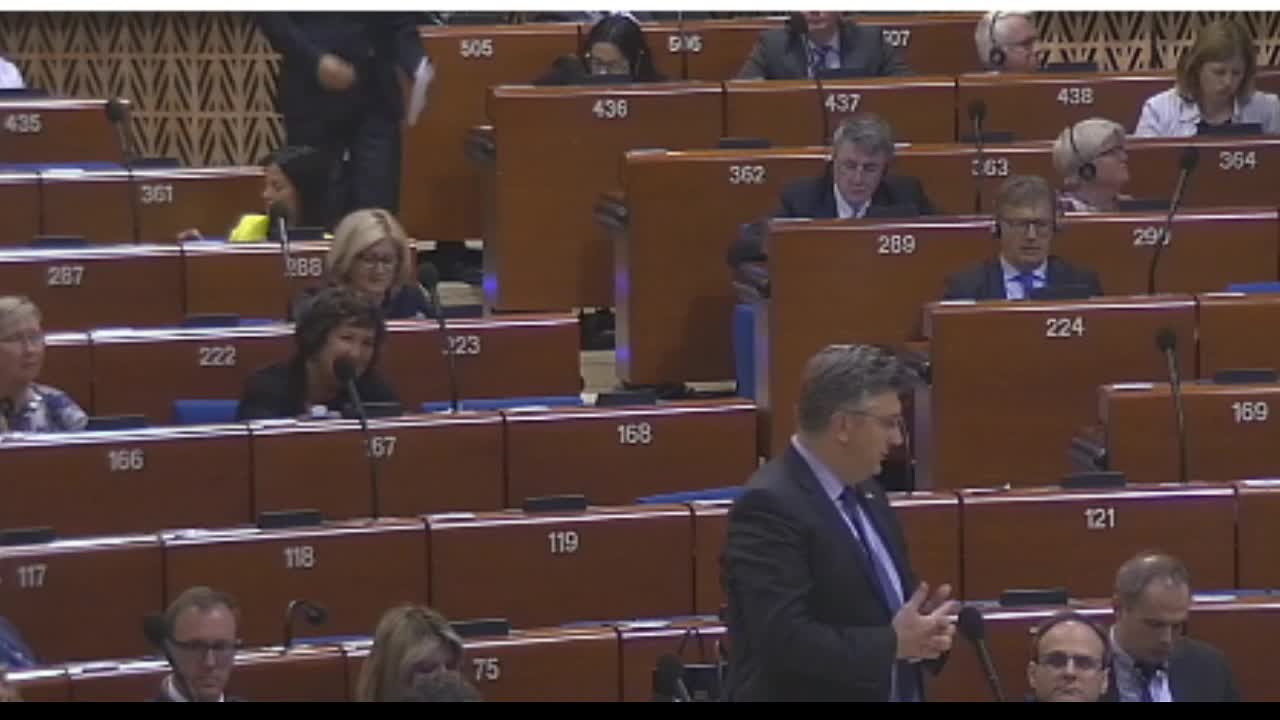 Plenković u EU parlamentu