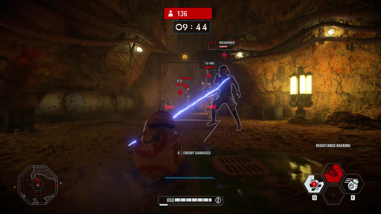 Star Wars Battlefront II 2017: Arcade Onslaught BB-8 Kessel Gameplay