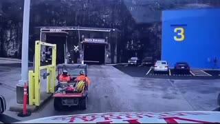 Truck driver films himself driving into one of America’s underground cities