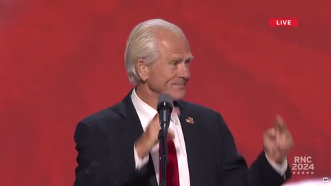 BREAKING: RNC erupts in thunderous cheers for Peter Navarro