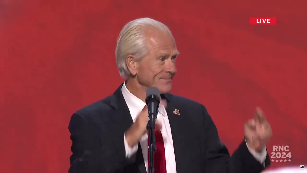 BREAKING: RNC erupts in thunderous cheers for Peter Navarro