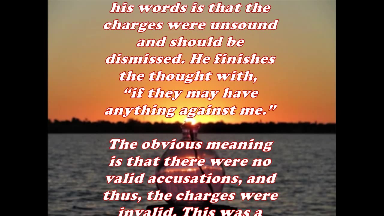 The Book of Acts 24:19 - Daily Bible Verse Commentary