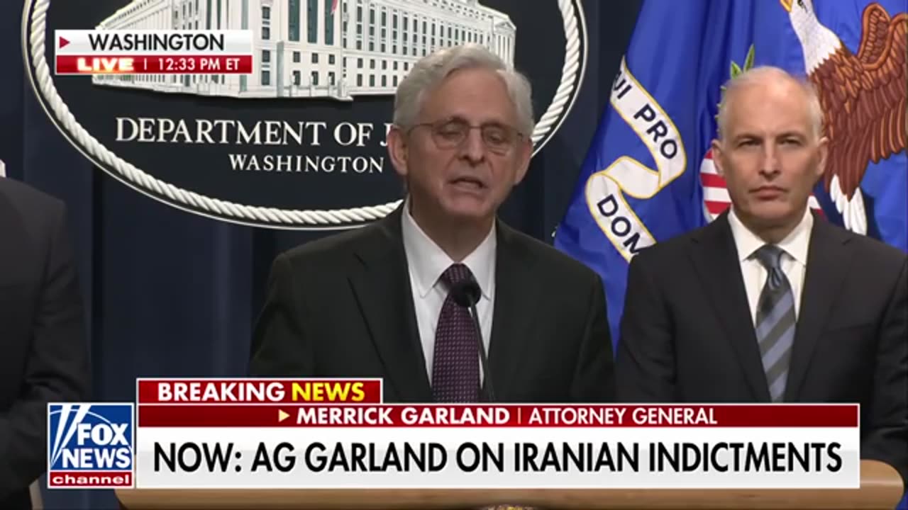 AG Garland confirms Trump targeted in hack attack plot linked to Iran, 3 indicte