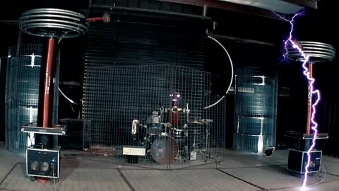 Tesla Coil Music: The Weeknd's Blinding Lights